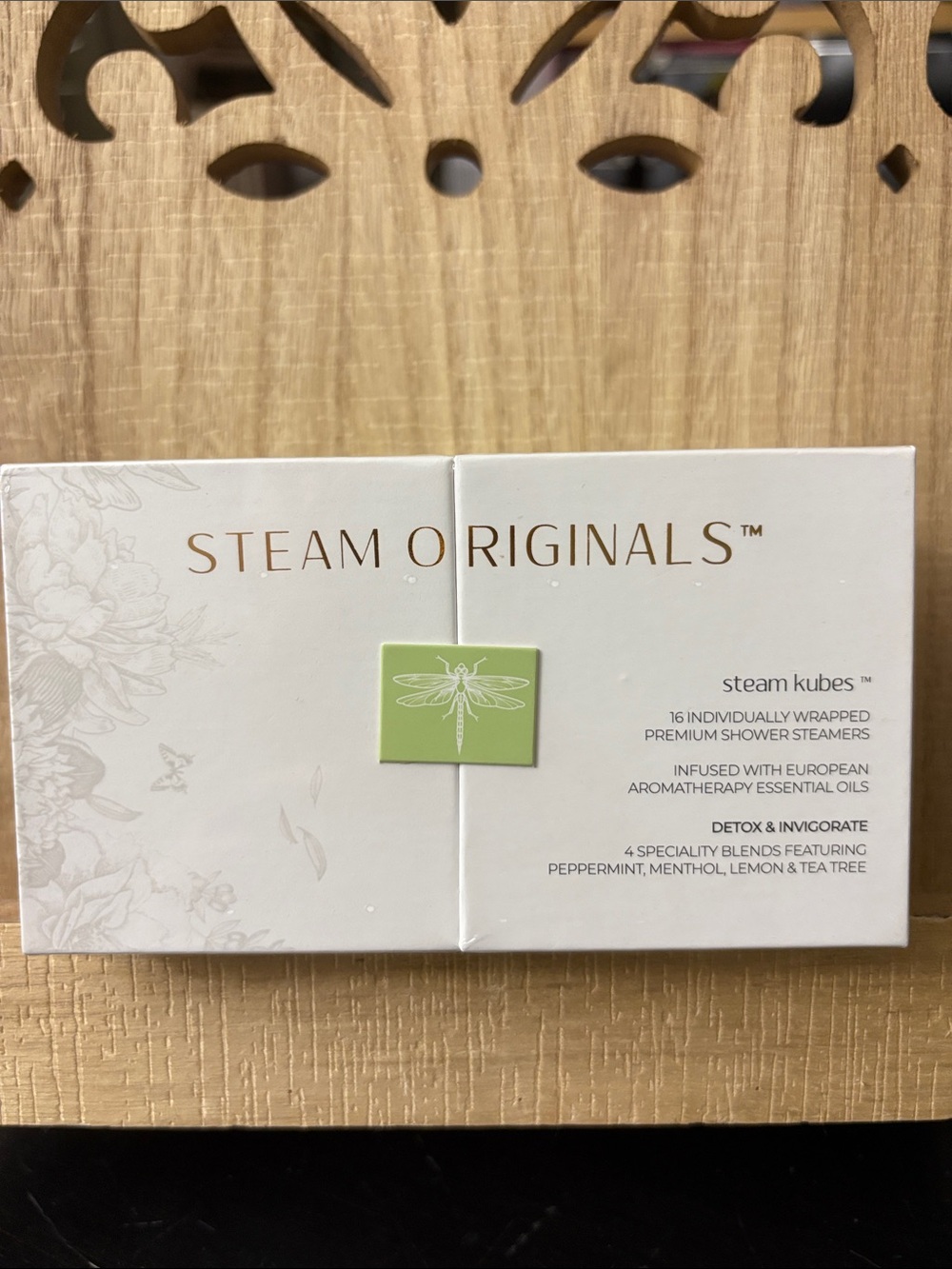 Steam Originals Steam Kubes Shower Steamers - White with Green Accent